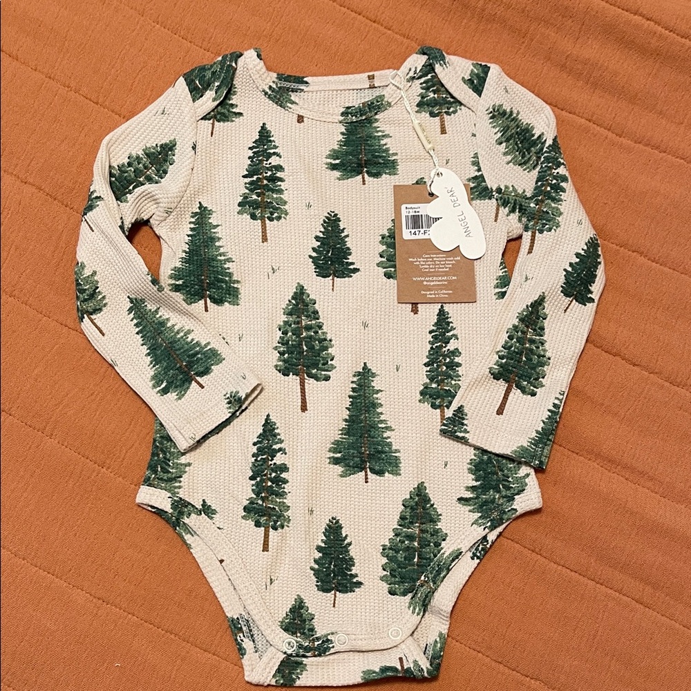 Green Tree Print Kids One Piece